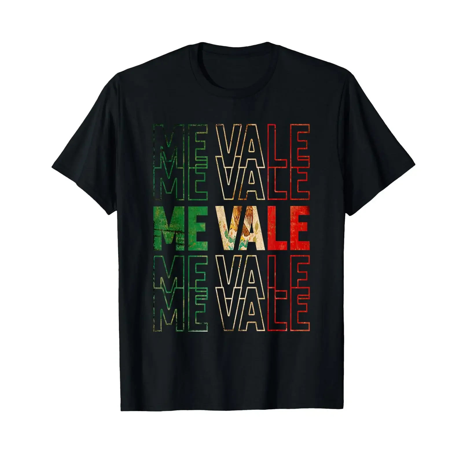 Me Vale Mexican Flag Spanish Slang T Shirt vintage Washed Casual fashion Stretched Stylish Comfortable Versatile