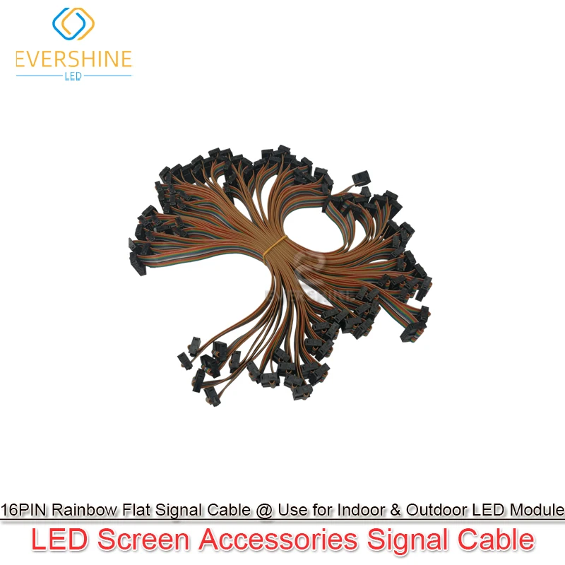 Imagem -02 - Display Led 16pin Plana Cabo de Dados 2.54 mm Pitch Cobre Puro Plana Fita Led Módulo Receptor Cartão Sinal Cabo 10 Peças Lote