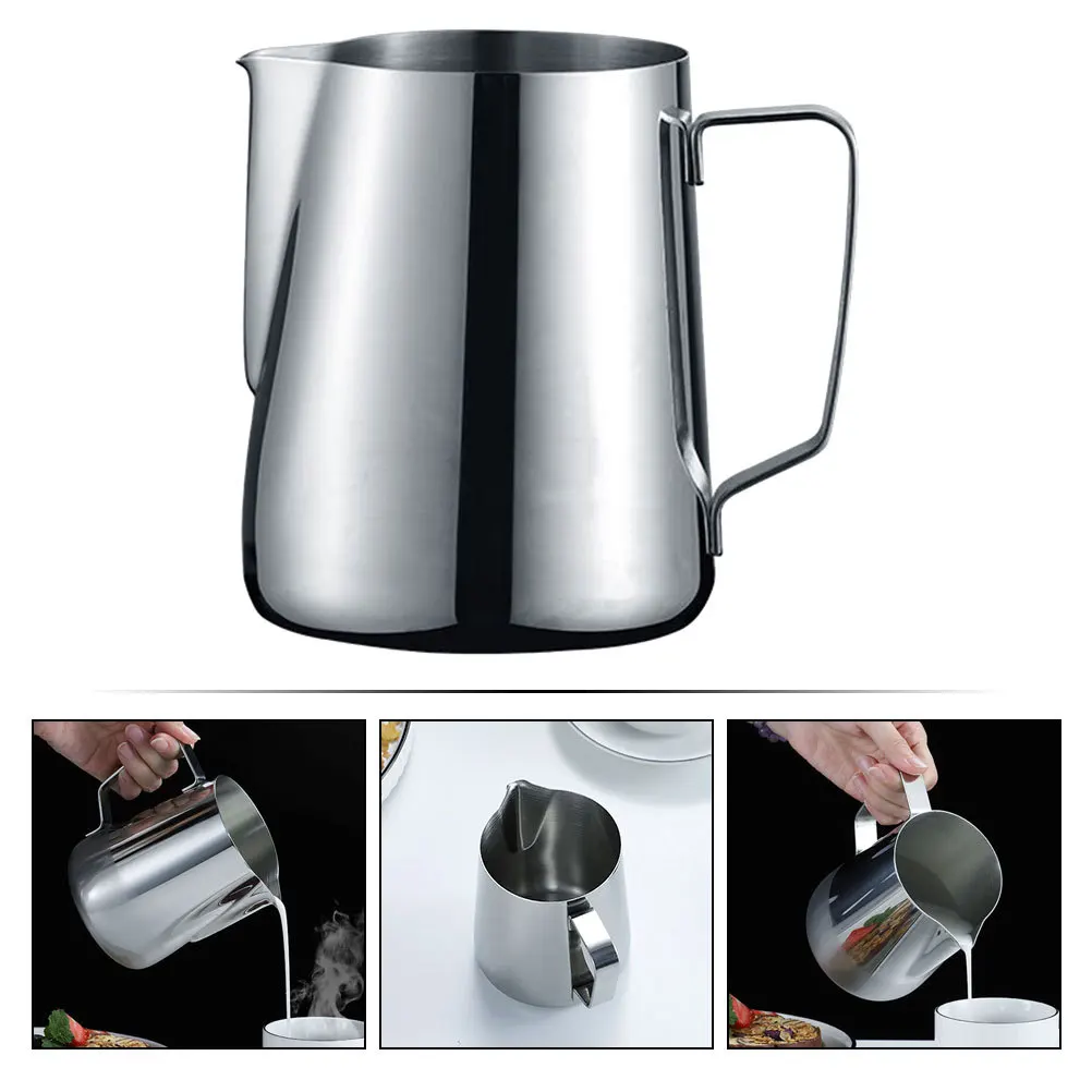 

Stainless Steel Coffee Frothing Pitcher 500Ml Milk Jug For Latte Art Tool Ergonomic Handle Easy Clean Kitchen