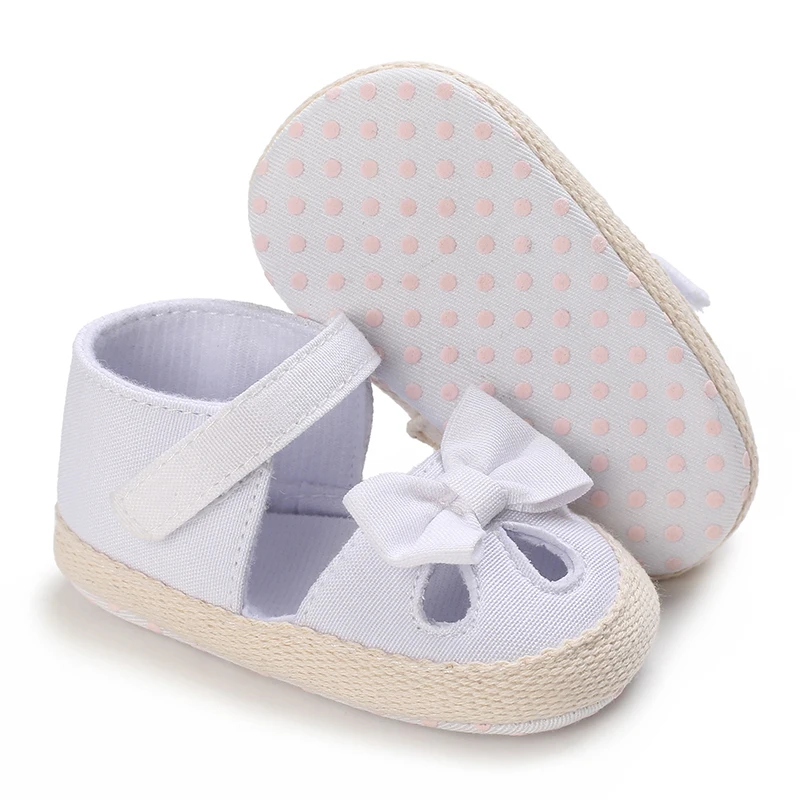 New Baby Girl Bow Princess Shoes Hollow Design Crawling Shoes Toddler Shoes Baby Girl Shoes 0-18 Months