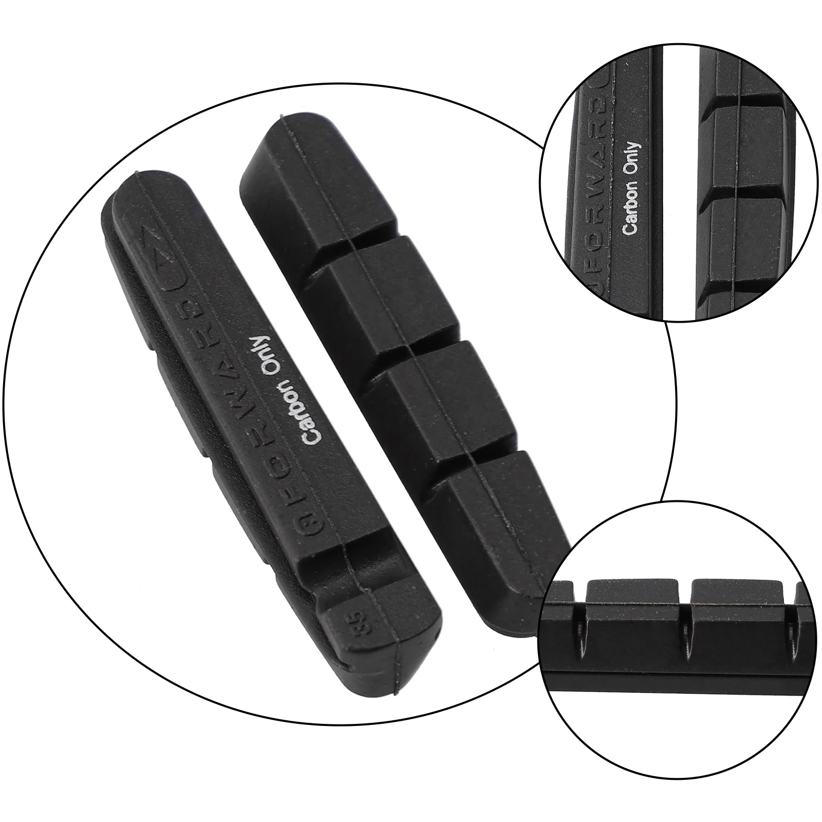 

Rim Wheels Brake Pads Black For 105/ultagra/R55c4 1pair Braided Composite Cycling Replacement Parts High Quality Hot Sale