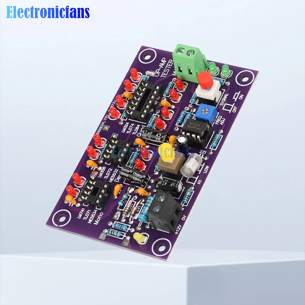 T2 Operational Amplifier OP AMP Tester Module For Single Mono Dual Quad OPAMP Chip High Speed Low Speed Differentiation