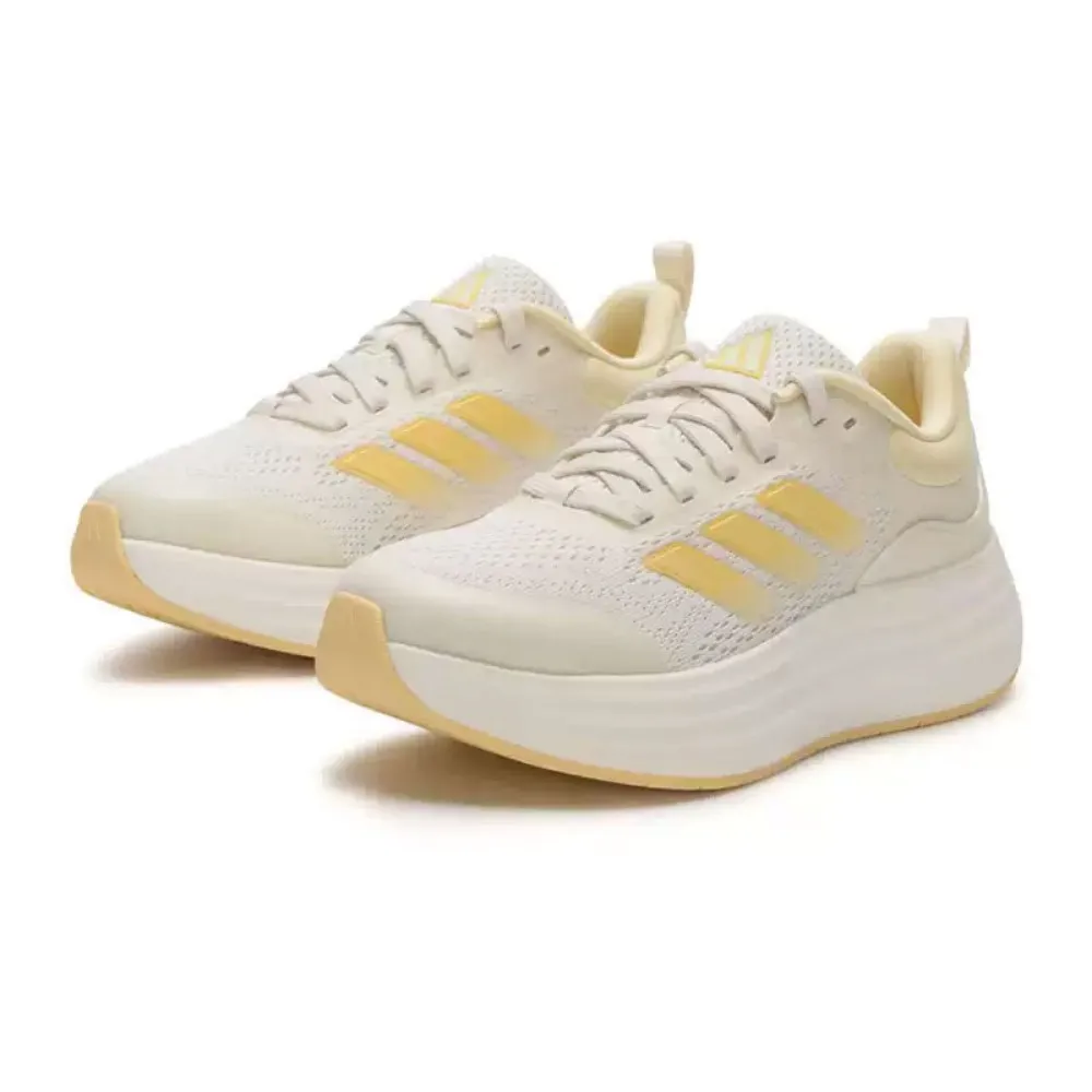 adidas NORA SHELL Comfortable and Versatile Low-Top Casual Running Shoes for Women in Light Yellow JQ9634