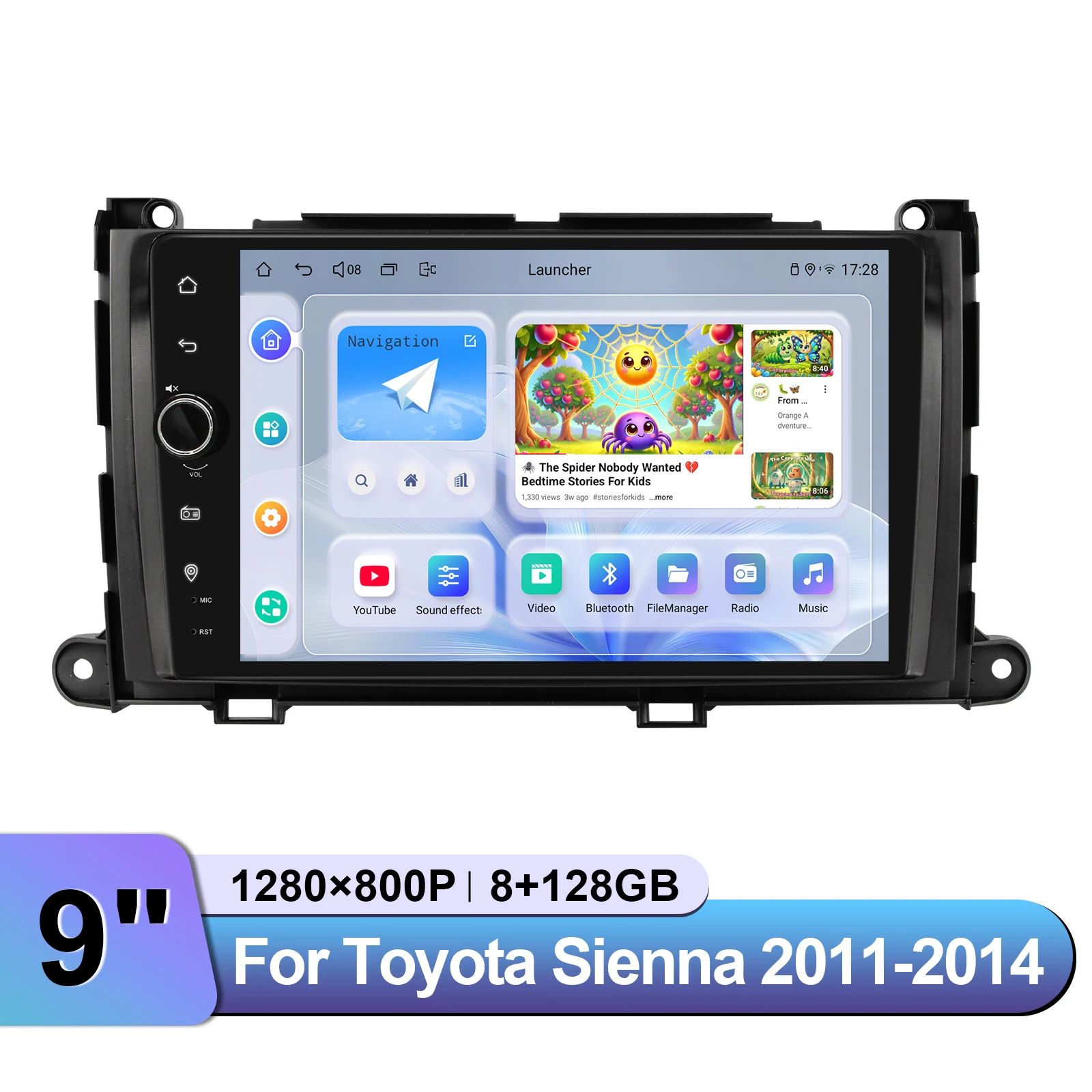 

JOYING Plug & Play Android 13.0 автомобильный радиоприемник стерео для Toyota Sienna 2011-2014 мультимедийный плеер GPS-навигация Bluetooth CarPlay