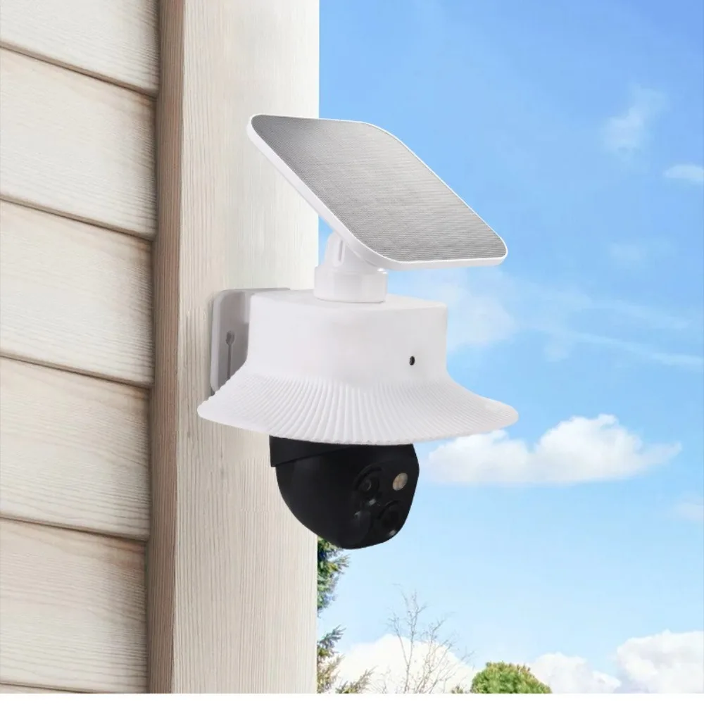 White Security Camera Cover Wall Mounted Dustproof Weatherproof Cover UV-proof Weather Resistant Protective Cover