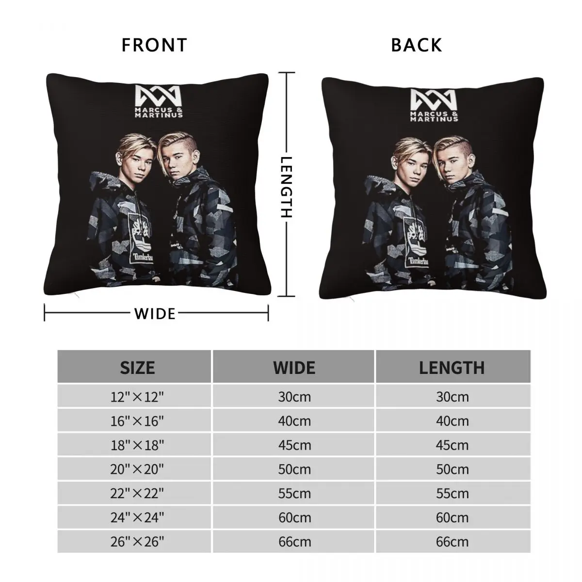 Marcus And Martinus Pillowcase Polyester Linen Velvet Creative Zip Decor Pillow Case Car Cushion Cover 45x45