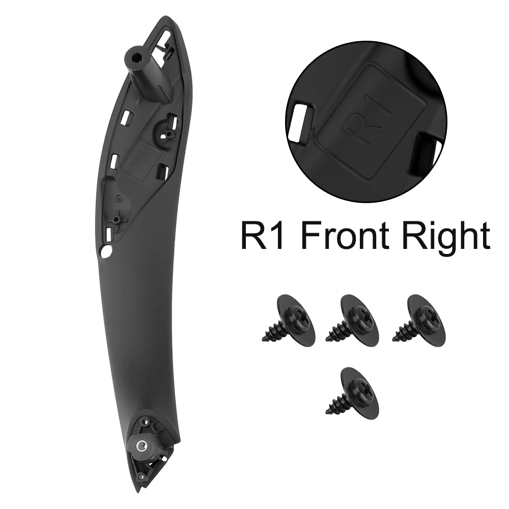 أسود الجبهة الخلفية اليسار/اليمين لسيارات BMW F30 F80 F31 F32 F34 F35 مقبض السيارة الداخلي لوحة الباب سحب غطاء الكسوة مقابض الأبواب الداخلية #4