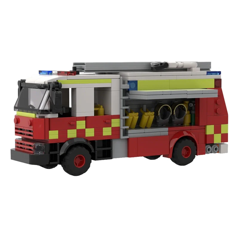 

537pcs MOC Class 3 Pumper Fire Truck City Model Building Blocks Construction Toy Christmas Gifts DIY Creative Idea Education