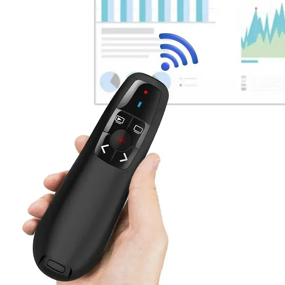 ZLRLMHY PPT Pen Remote Control Wireless Intelligent Presentation Clicker, PPT Slide Thruster, Long Distance Control