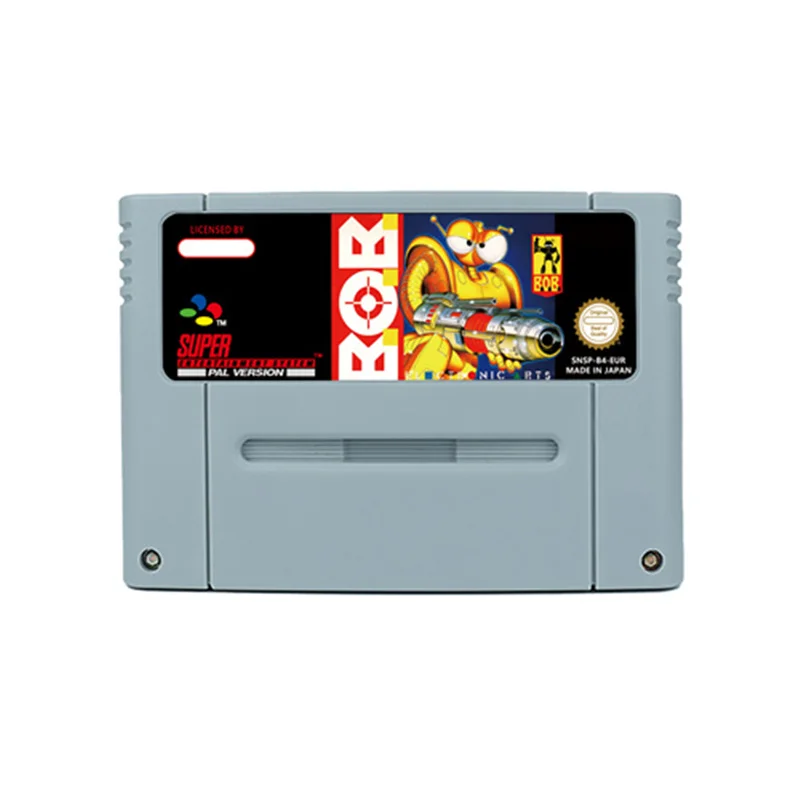 B.O.B. Action Game for SNES 16 BitRetro Cart Children Gift