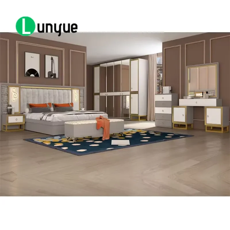 Modern Wardrobe Bedroom Set Furniture Luxury king Bedroom Set Furniture