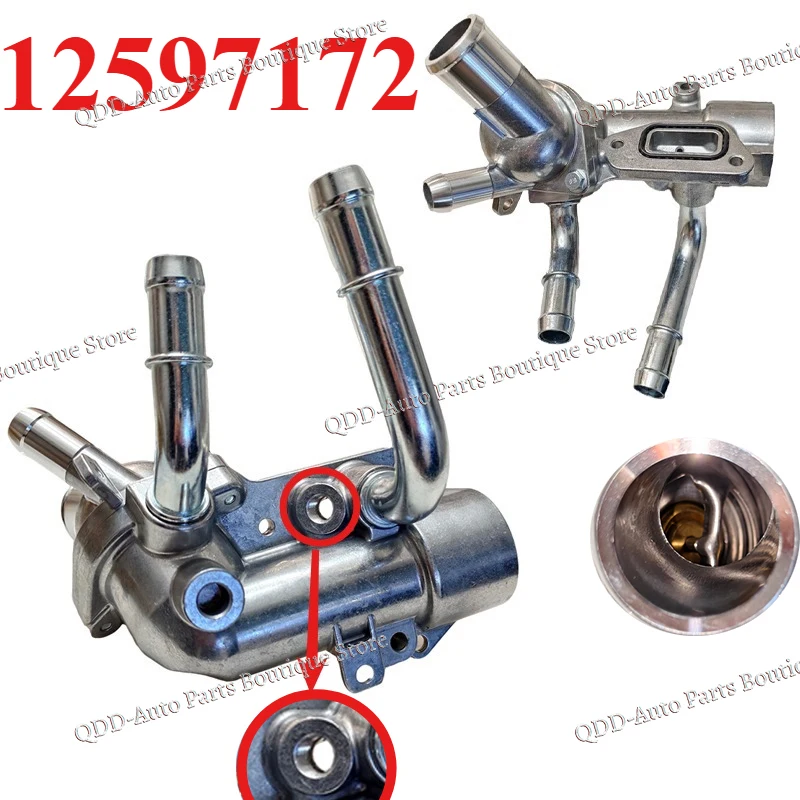 

12607291 12618159 12597172 For Chevrolet Malibu Cobalt HHR Equinox Buick Allure Regal Verano L4 2.4L Thermostat Housing Assembly
