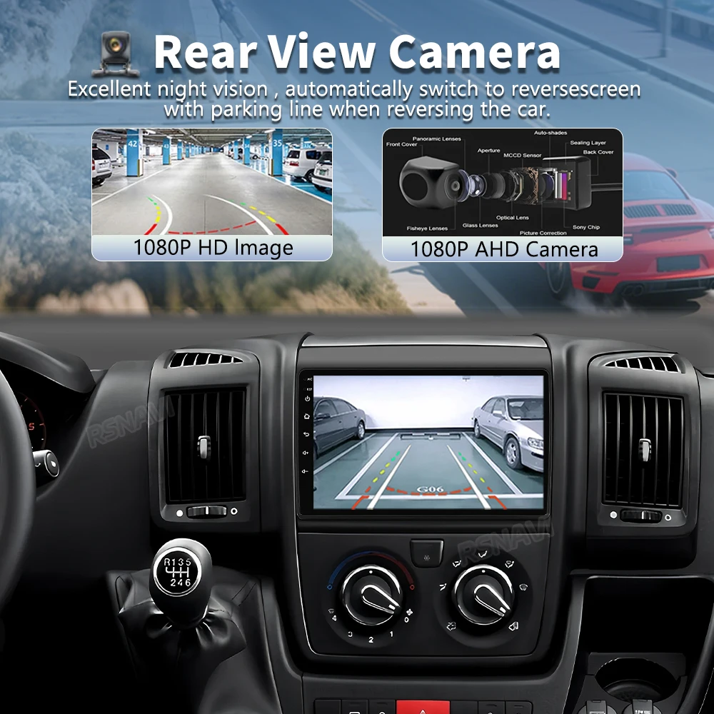 Android 16 Carplay Car Radio Multimedia For Fiat Ducato 3 For Peugeot Boxer 2 For Citroen Jumper 2 2006 - 2022 Stereo Qualcomm 