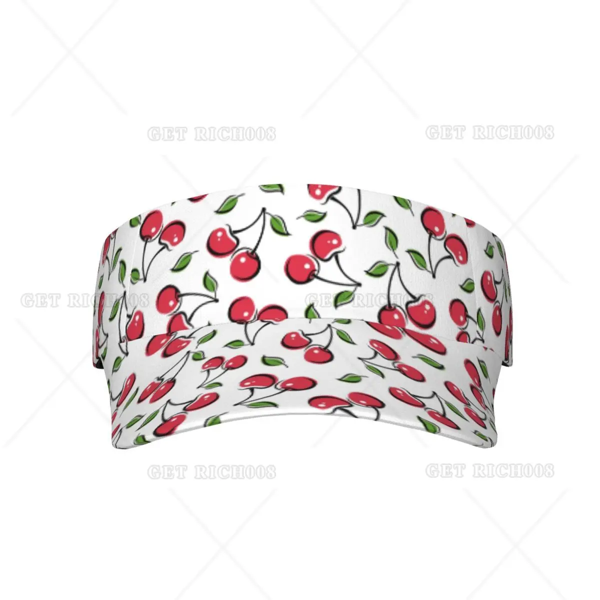 

Cool Cherry Sun Hat Women Men Cute Sun Visor Cap Protection with Wide Brim Hat for Sports,Beach,Hiking