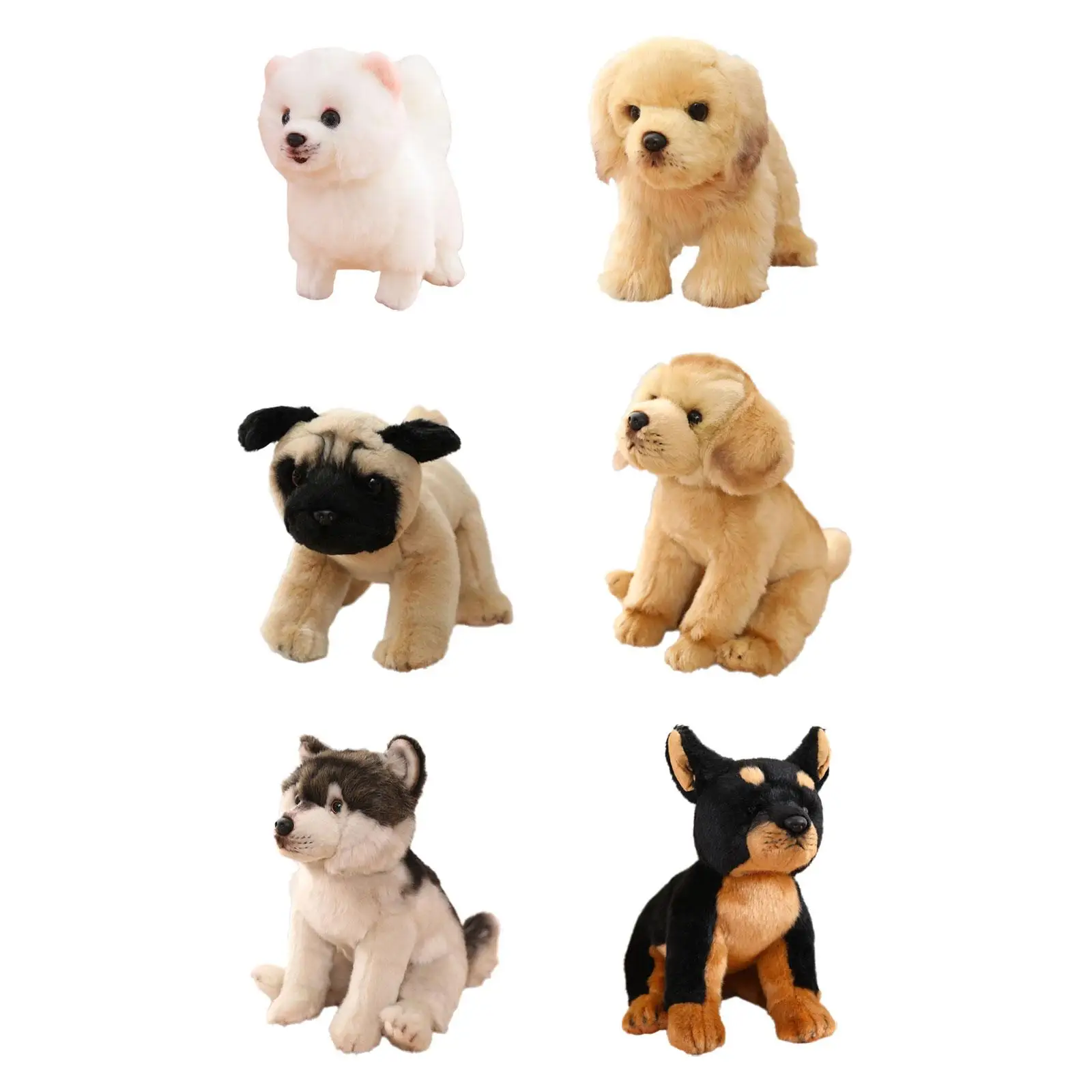 

Dog Stuffed Animal Doll Simulation Dog Doll, Cuddly Snuggling Adorable Dog Soft Toy, Christmas Wedding Special Occasions
