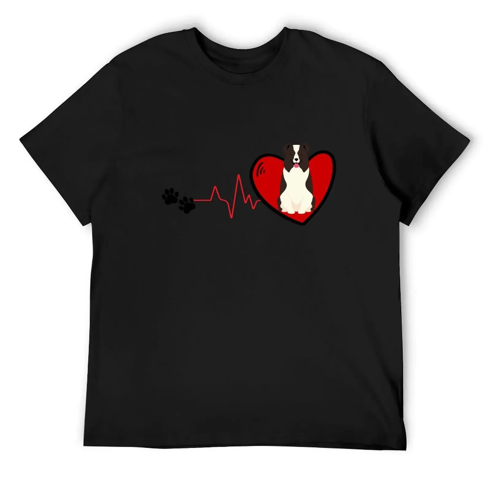 

Border Collie heart -- cute and funny cartoon Border Collie heart T-Shirt anime figures cute tops tops mens t shirts top quality