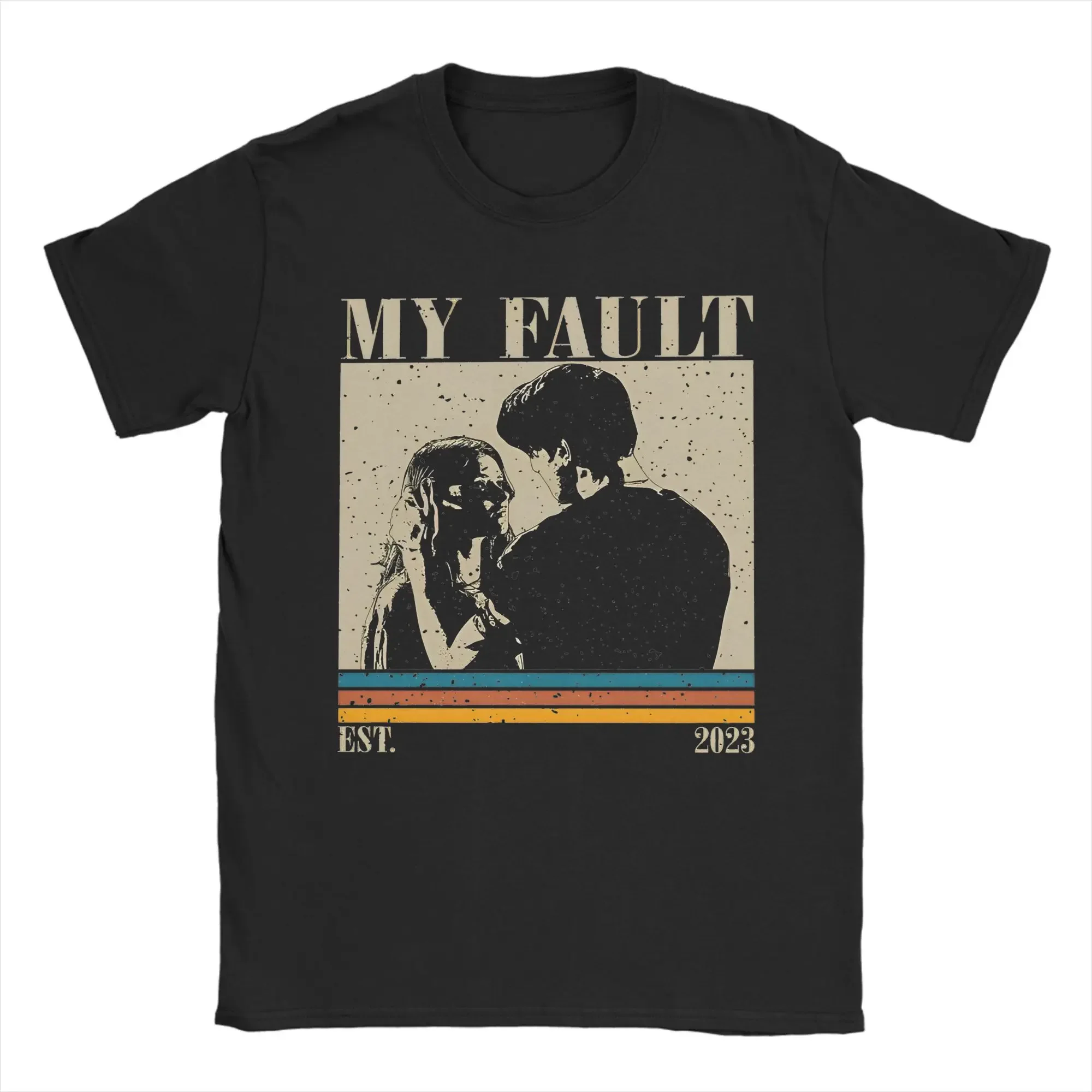 Мужская и женская футболка в стиле ретро My Fault, хлопковые футболки с рисунком, одежда из фильма Culpa Mia, наряды