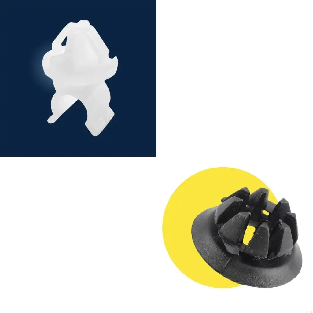 6XDF 3 Pieces Engine Bonnet Strut Bar Clips Plastic Car Hood Support Bracket Holders Suitable for Secure Engine Bonnet Repair