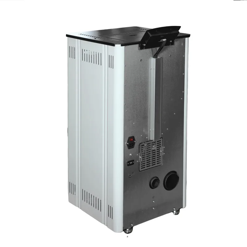 KM0805A Дешевый, простой в использовании, автоматическая подача, Wi-Fi, печь для пеллет, каминный нагреватель с дистанционным управлением