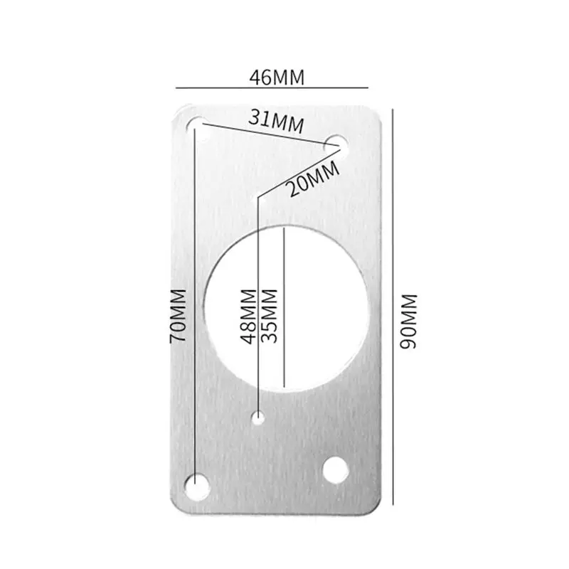 A69e10pcs Hinge Repair Plate For Cabinet Furniture Drawer Stainless Steel Door Panels Table Base Hinge Cup Repair Board
