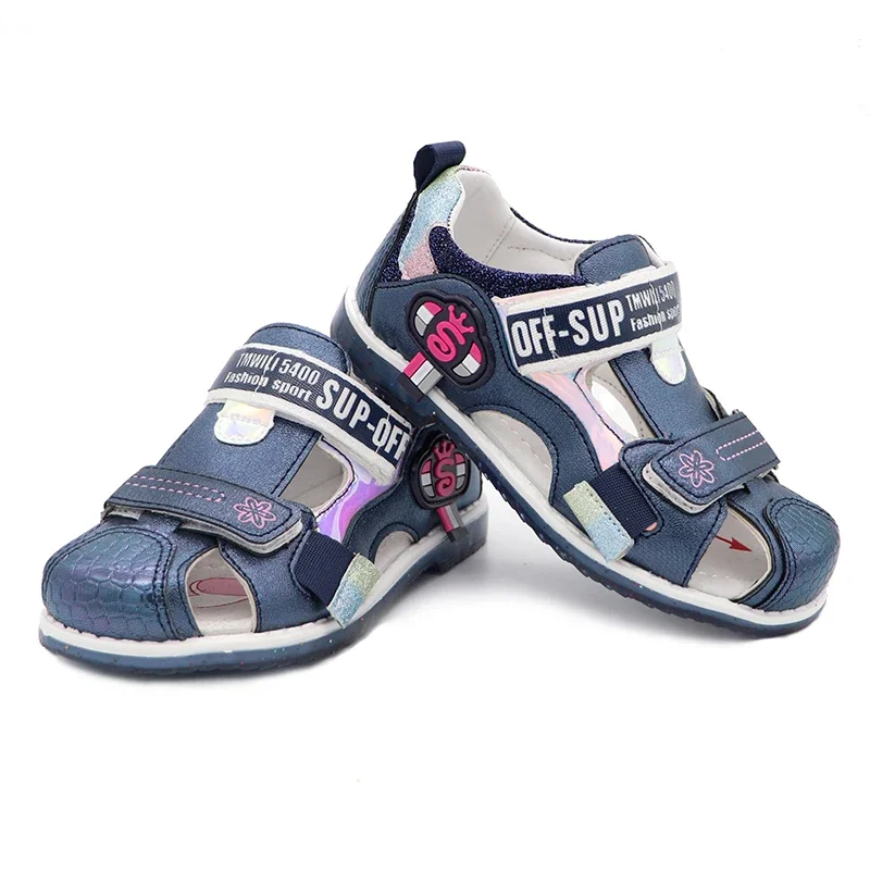 

Boys Closed Toe Sandals Hook&Loop Non Slip Soft Sole Toddler Outdoor Sports Beach Kids Shoes