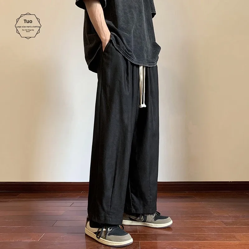 

Мужские повседневные брюки прямого кроя, свободные, тонкие, на весну-осень, с низкой посадкой, хлопковые, рабочие, модные