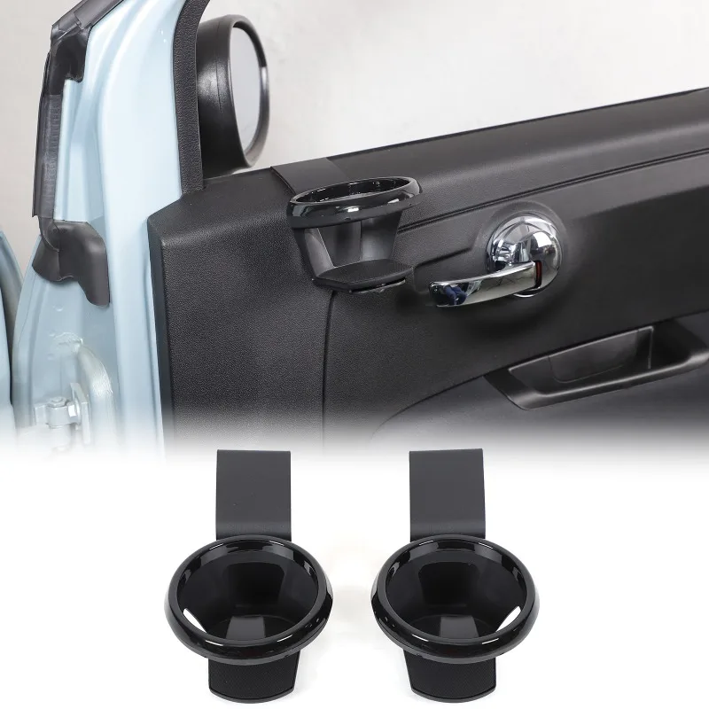 

Carbon Steel Upper Cup Holder on Door Panel For 2010+ Fiat 500 Car Cup Holder Car Accessories