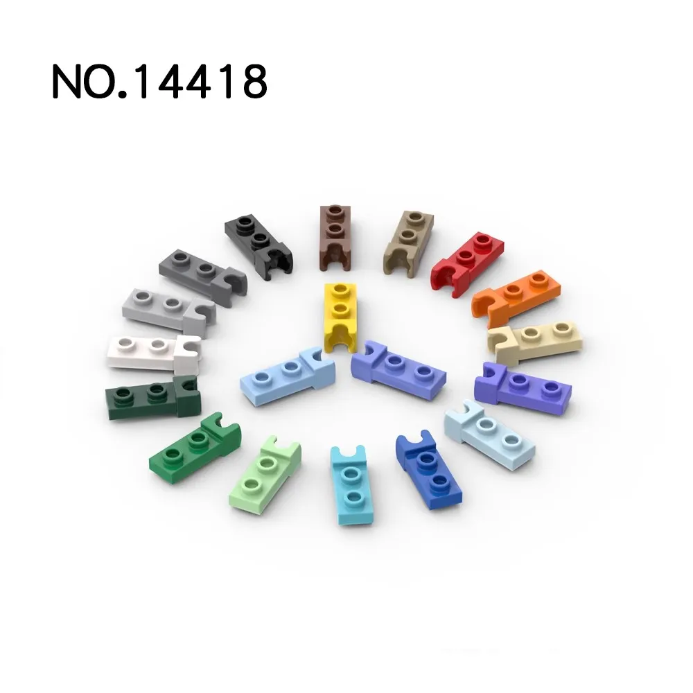 20pcs MOC Compatible Assembles Particles 14418 Plate Modified 1 x 2 with Small Tow Ball Socket on End Building Blocks Parts DIY