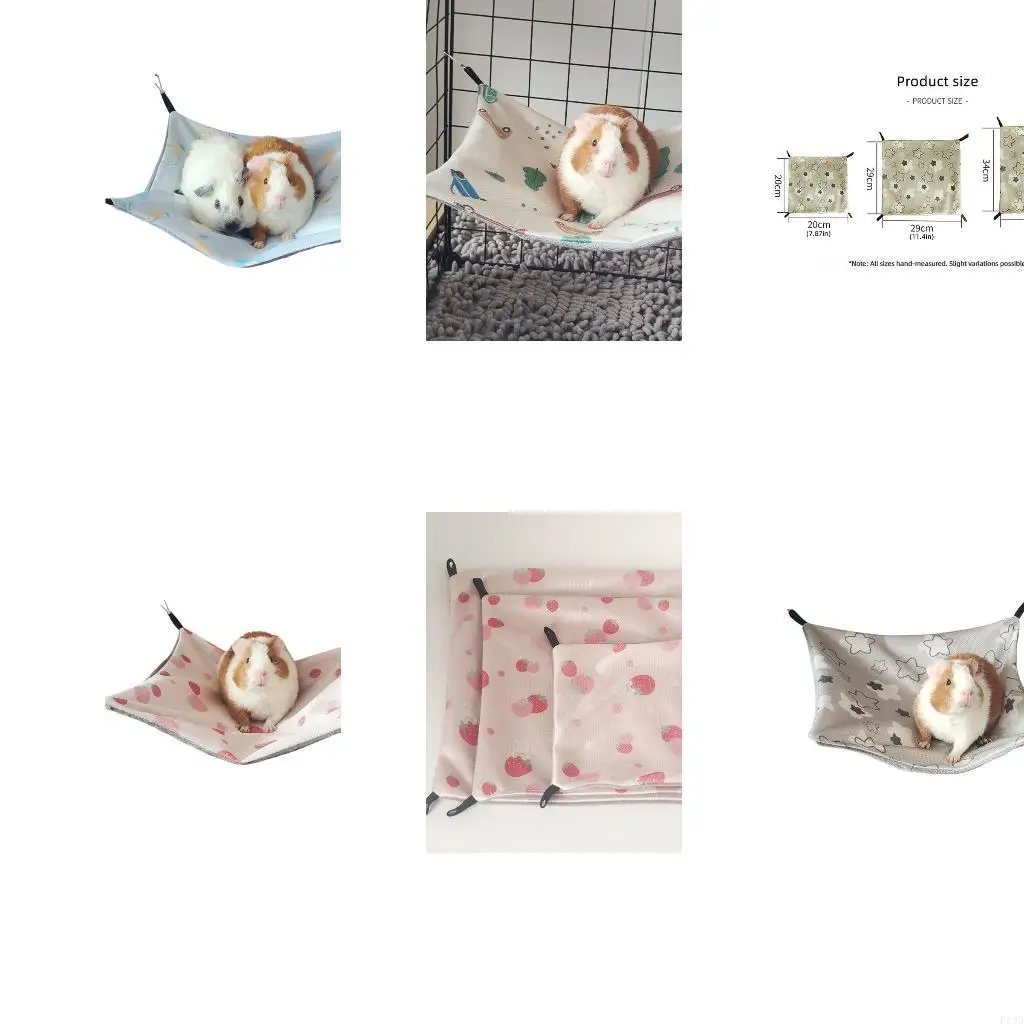 F19B Small Animals Indoor Cage Bed, Vented Cloth Pad for Hanging Use