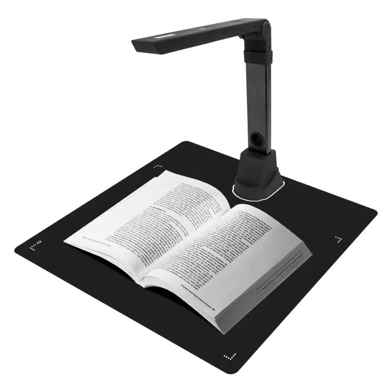 High-Speed A3 Portable Book Scanner Document Camera, Auto-Flatten OCR for School/Office