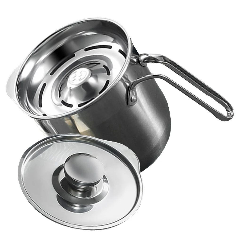 

Stainless Steel Egg Separator Heavy Duty Yolk Filter Deepened Splash Proof Bucket Evenly Distributed Leak Holes for Fast Egg