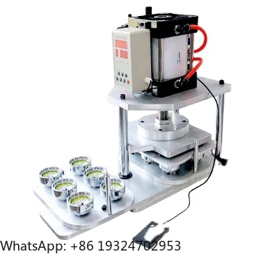 58mm PP800 Multi Die Heads New & U s ed Pneumatic Press for Magnet and Plastic Button Semi-Automatic Pressing