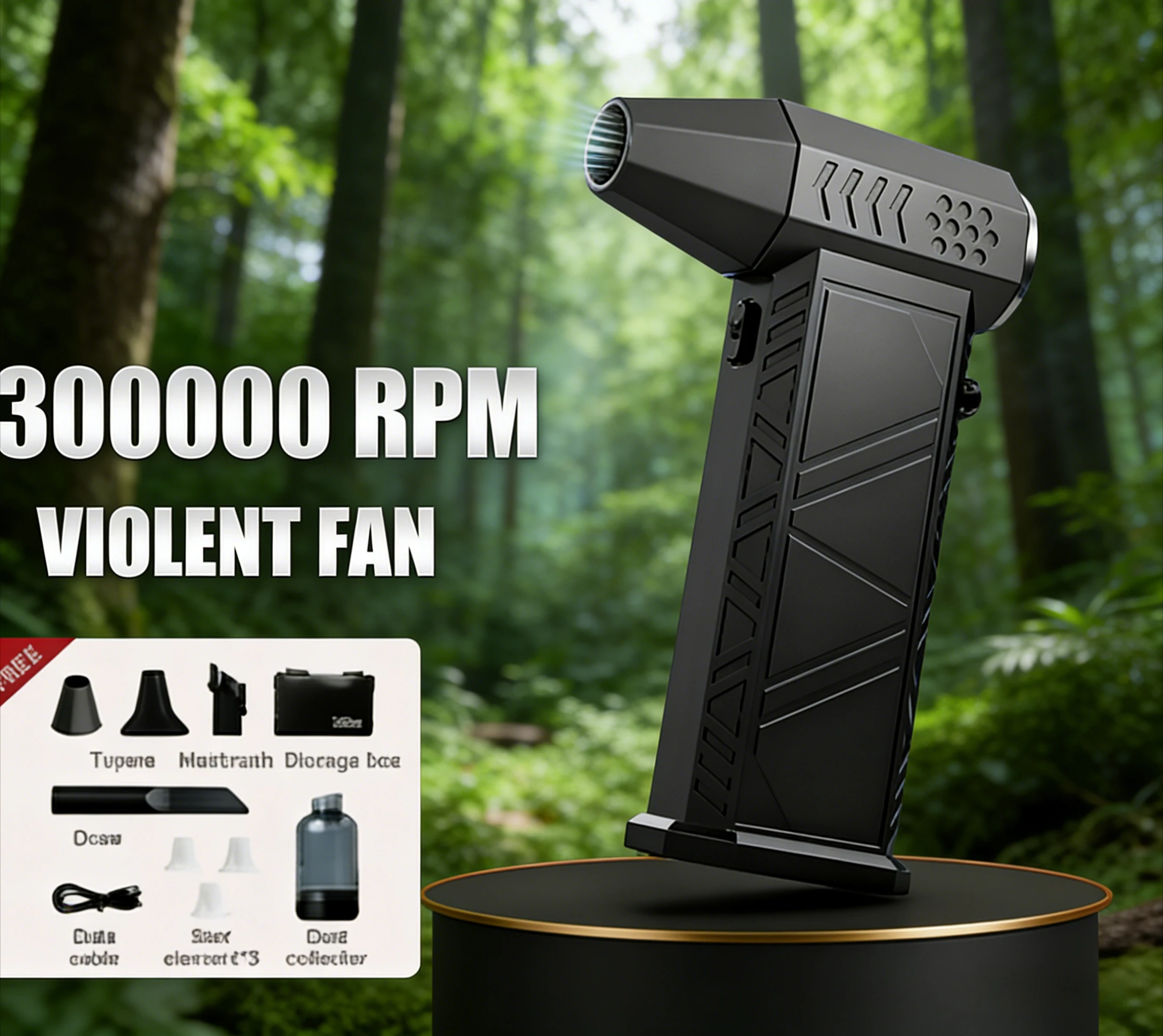 

⚡ X9 Wireless 2-in-1 Air Duster Vacuum | 300000RPM Violent Turbo Jet Portable Dust Blaster