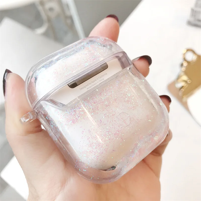 ประกาย Quicksand สําหรับ AirPods 4 Airpod 1 2 3 Pro Pro2 หูฟังบลูทูธกล่องชาร์จป้องกันหูฟังกรณี