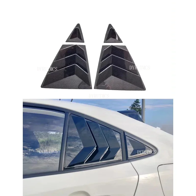 Rear Side Vent Window Scoop Louver Trim Cover Fit For Toyota Corolla Sedan 2019 2020 2021 2022 2023  Auto Accessories
