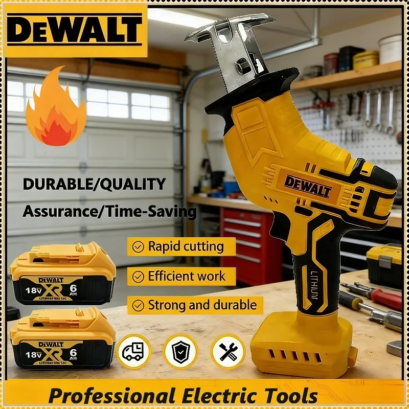 

Аккумуляторная электрическая сабельная пила Dewalt 2800 об/мин, бесщеточная, многофункциональная, для резки металла, дерева и труб, совместима с аккумуляторами Dewalt