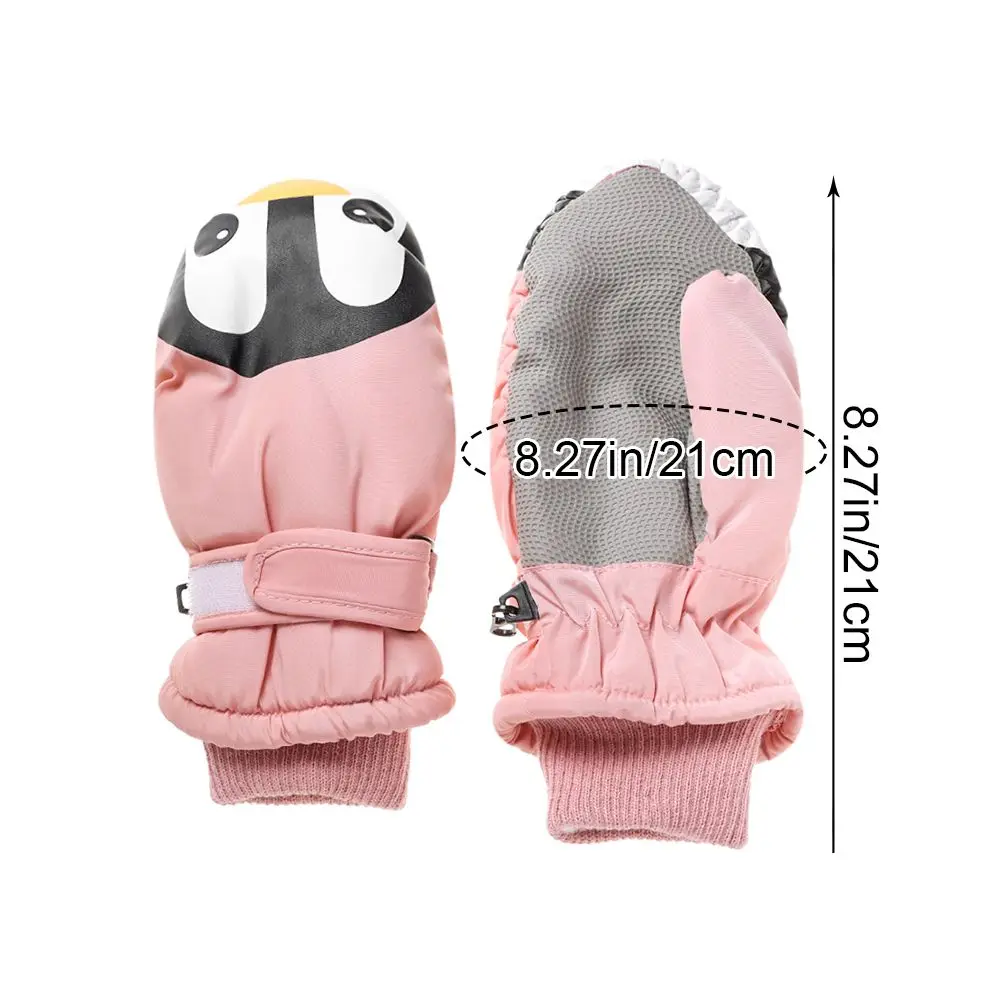 Thicken Warm Winter Must Children Kids Windproof Waterproof Snow Snowboard Children Ski Gloves Long-sleeved Mitten