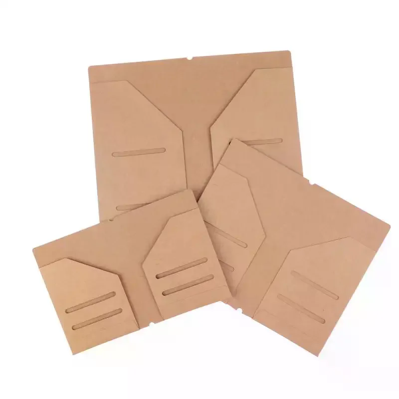 5Pcs Kraft Paper Pocker Business Card Holder Passport Style File Folder Office Business File Folders Letter Files Organizer
