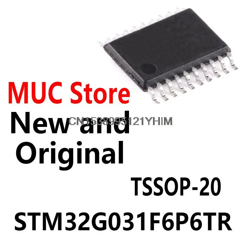 STM32G031F6P6 TSSOP-20 MCU 32-Bit ARM Cortex M0+ RISC 32KB Flash 2.5V/3.3V 20-Pin Tube STM32G031F6P6TR