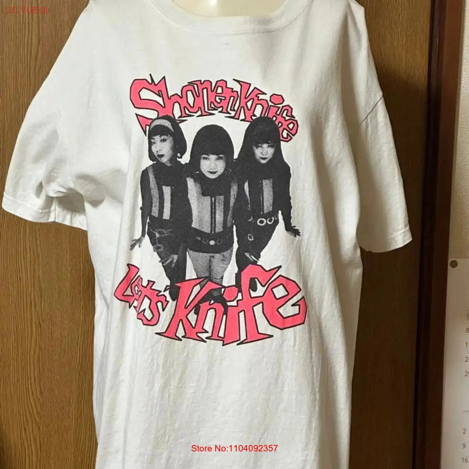 Rare Shonen Knife Band Let  White S 5XL T Shirt XS234 vintage Washed Versatile Breathable Top For Everyday Wear streetwear