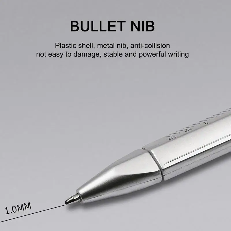 Многофункциональная ручка с гелевыми чернилами штангенциркуль шариковая ручка 1,0 мм шариковая ручка 0-100 мм измерительная линейка канцелярский штангенциркуль