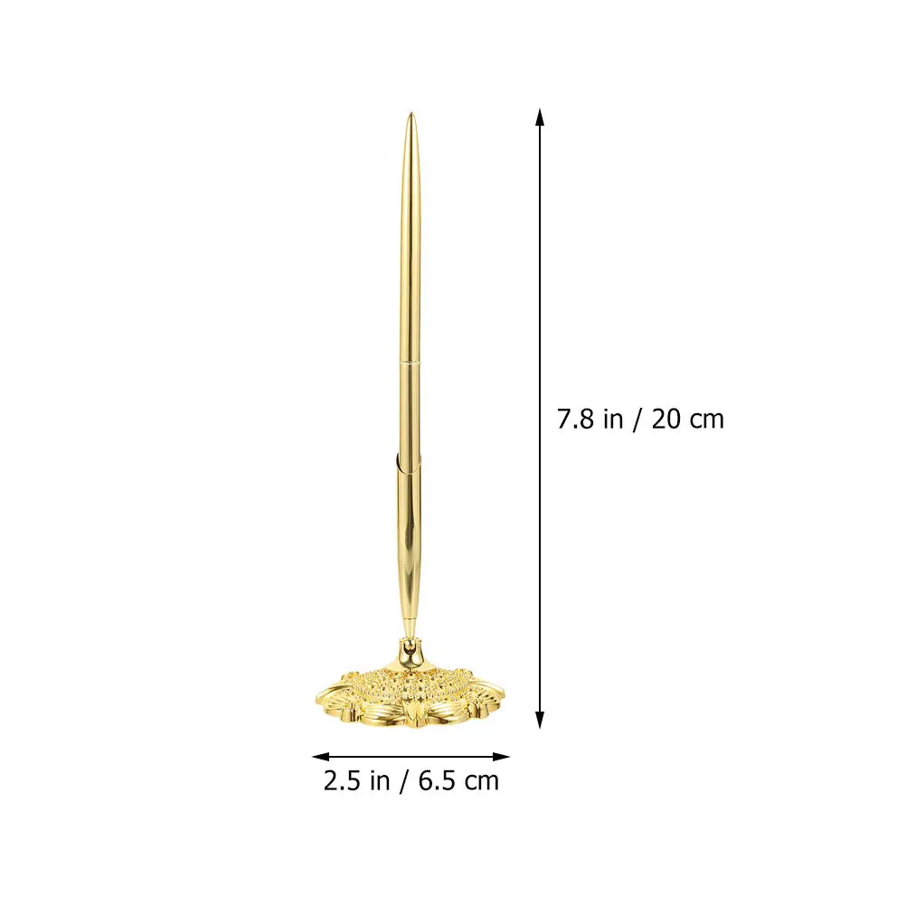 2 قطعة سطح المكتب الدائمة القلم المعدني الأعمال قلم توقيع مكتب ملحق الكتابة السلس تصميم مريح