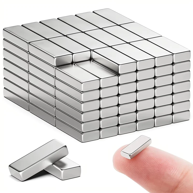 19x5x4 Powerful Square Mini Magnets Block Strong Magnetic Refrigerator Magnet Can Replace Hooks, for Whiteboard, Garage, Kitchen