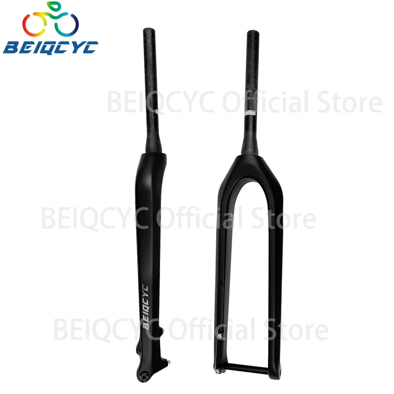 

29er Carbon Fiber Mountain Bike Fork Boost 148mm Thru Axle Carbon MTB Tapered Rigid Forks