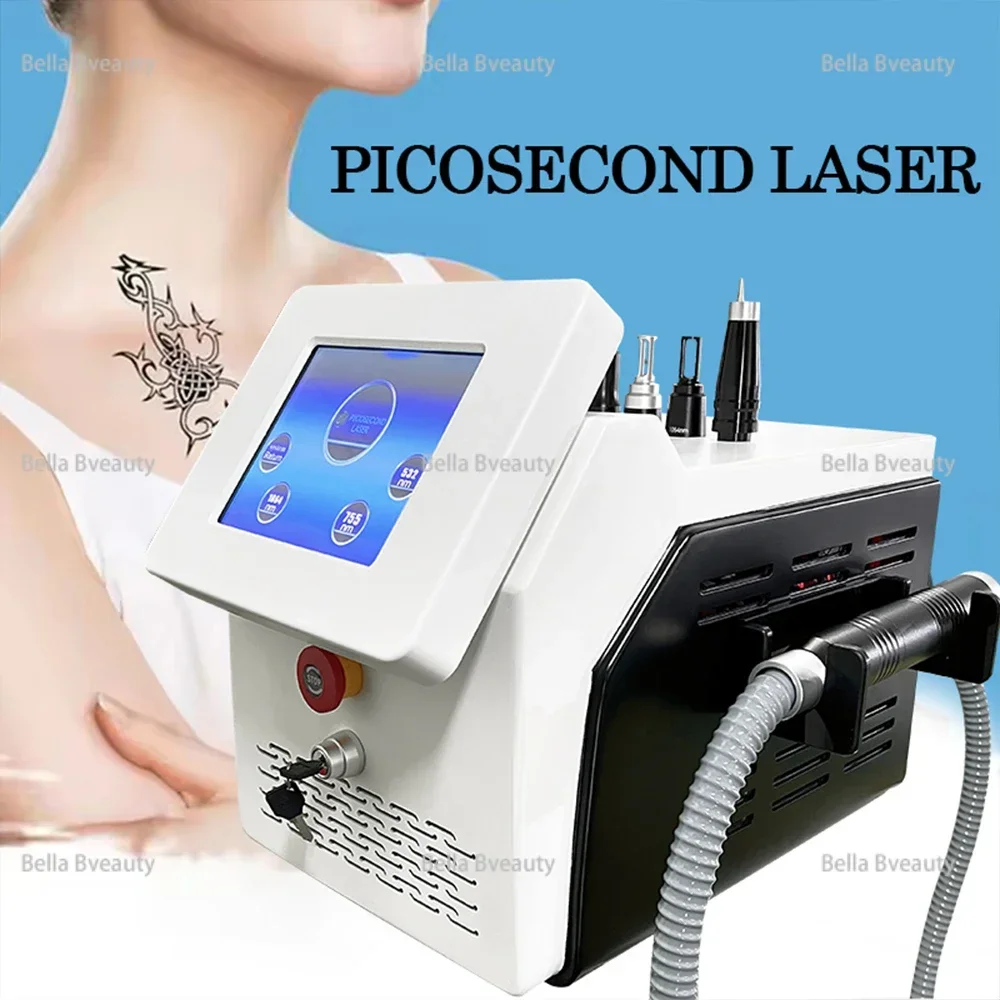 Pico Picosecond Portable Q-Switched Nd Yag Laser 1064nm 532nm 1320nm Carbon Laser Peeling Tattoo Speckle Removal CE Machine