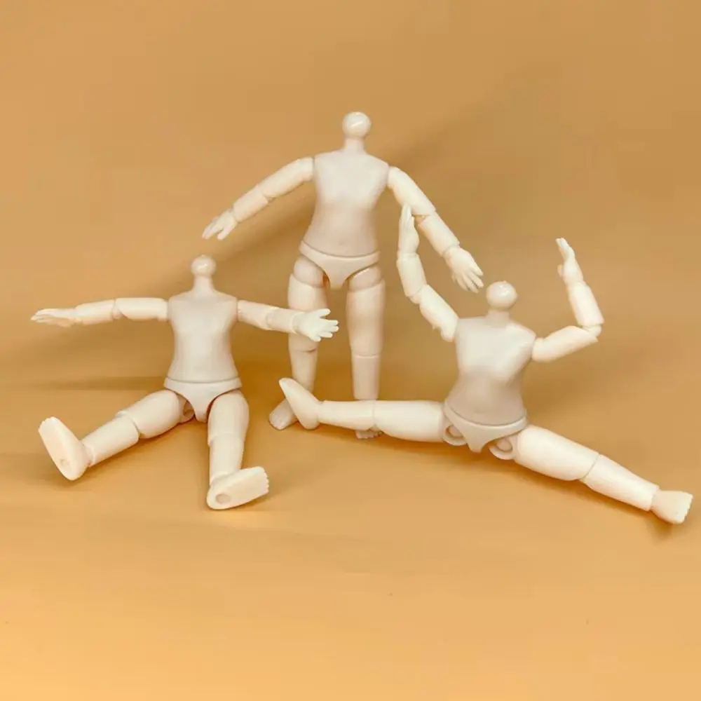 الفتيات هدية 9.5 سنتيمتر ارتفاع دمية الجسم كروية صوتها متعددة المفاصل عارية ألعاب الدمى فستان المنقولة صوتها عارية الدمى Gsc Ob11 #4