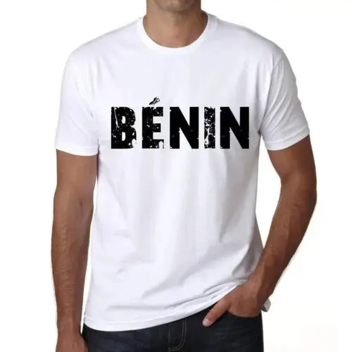 ULTRABASIC Homme Tee-Shirt Bénin Bénin T-Shirt Graphique Éco-Responsable