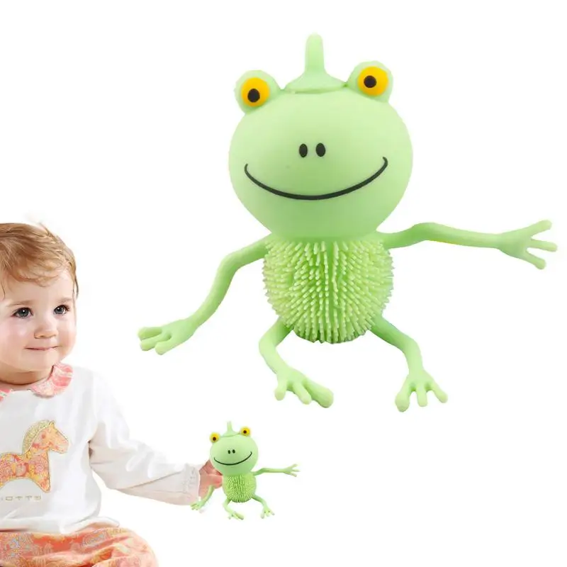 

Frog Fidget Toy Glowing Relaxing Toy Funny Squeeze Toys Tabletop Ornament Cute And Soft Frog Toy For Boys And Girls