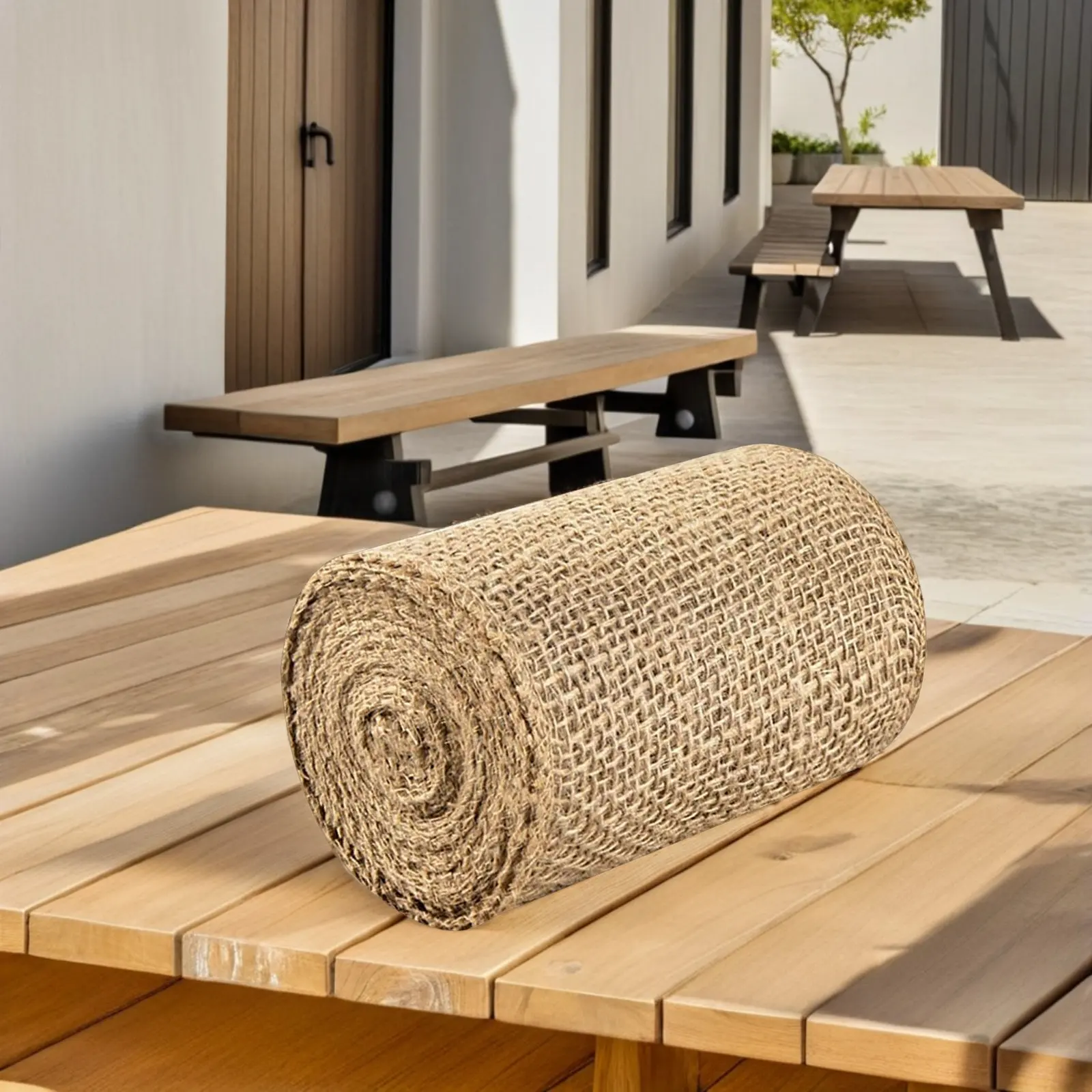 20Cm X 5M Natural Burlap Tree Wrap Gardening Tree Trunk Protector Winter Frost Plant Blanket Bark Repair Bandage Air Permeable