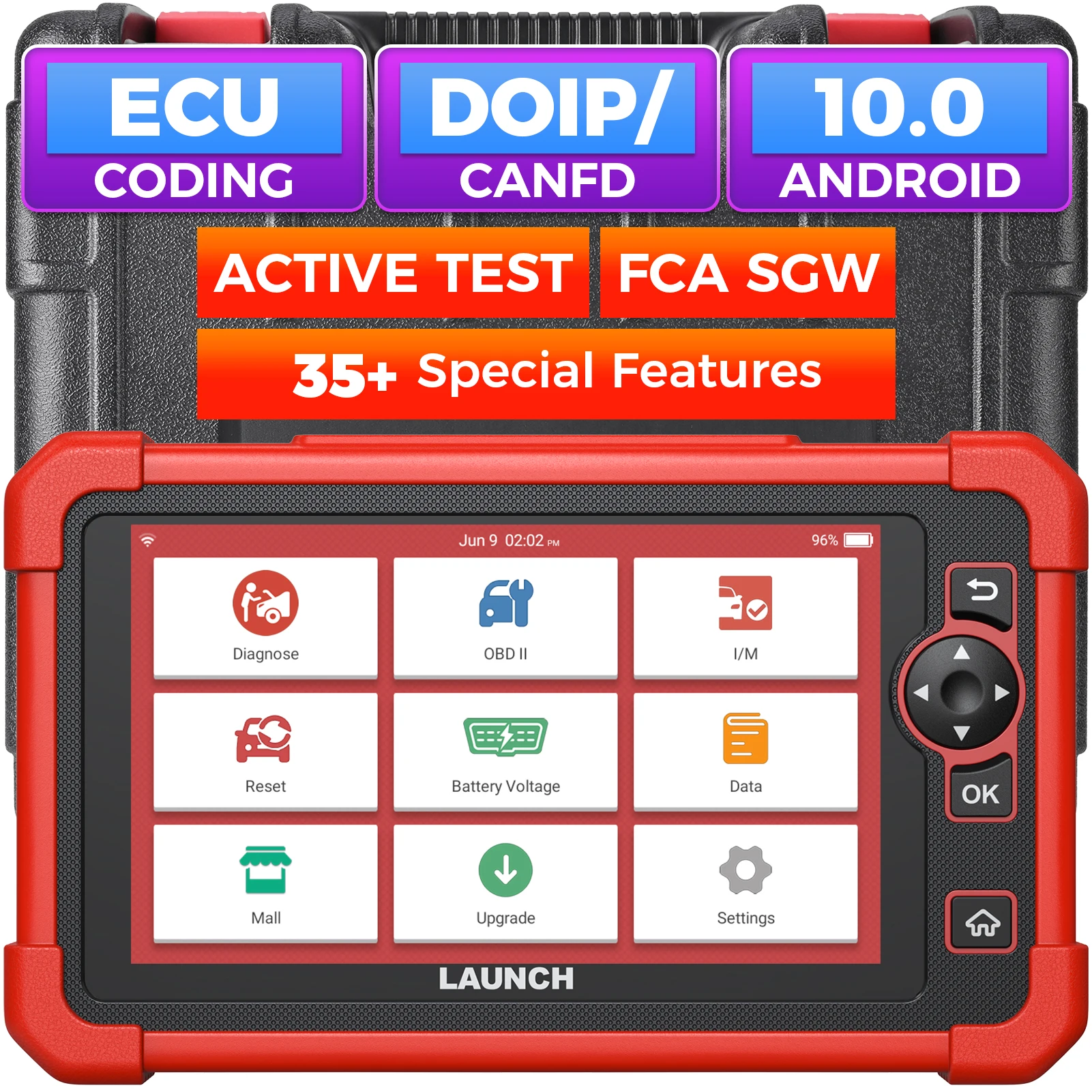 LAUNCH-escáner profesional automotriz X431 CRP919X OBD2, herramientas de diagnóstico de lanzamiento, codificación ECU, herramienta de escaneo obd